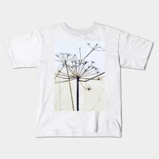 Abstract plant black and white Kids T-Shirt